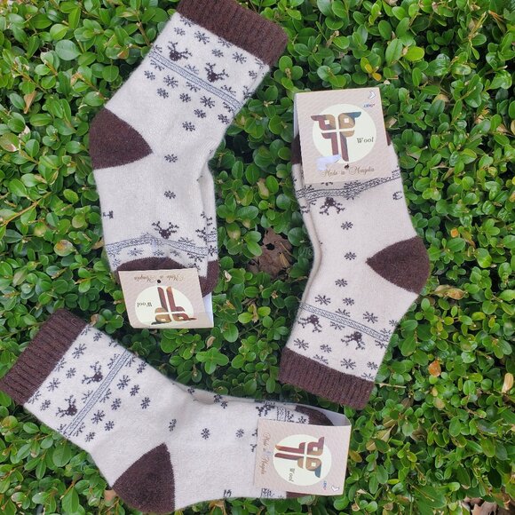 Mongolian Kids sock 70% wool - Picture 1 of 1